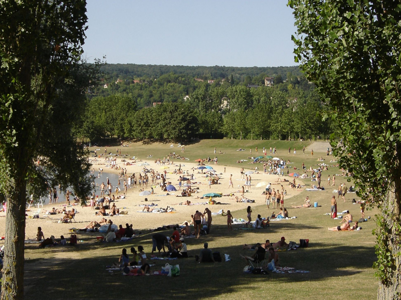 Baignade à l'Ile de Loisirs des Boucles de Seine Destination Yvelines