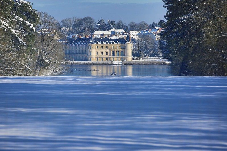 Château de Rambouillet sous la neige