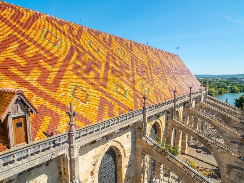 Collégiale de Mantes-la-Jolie - Vue de haut