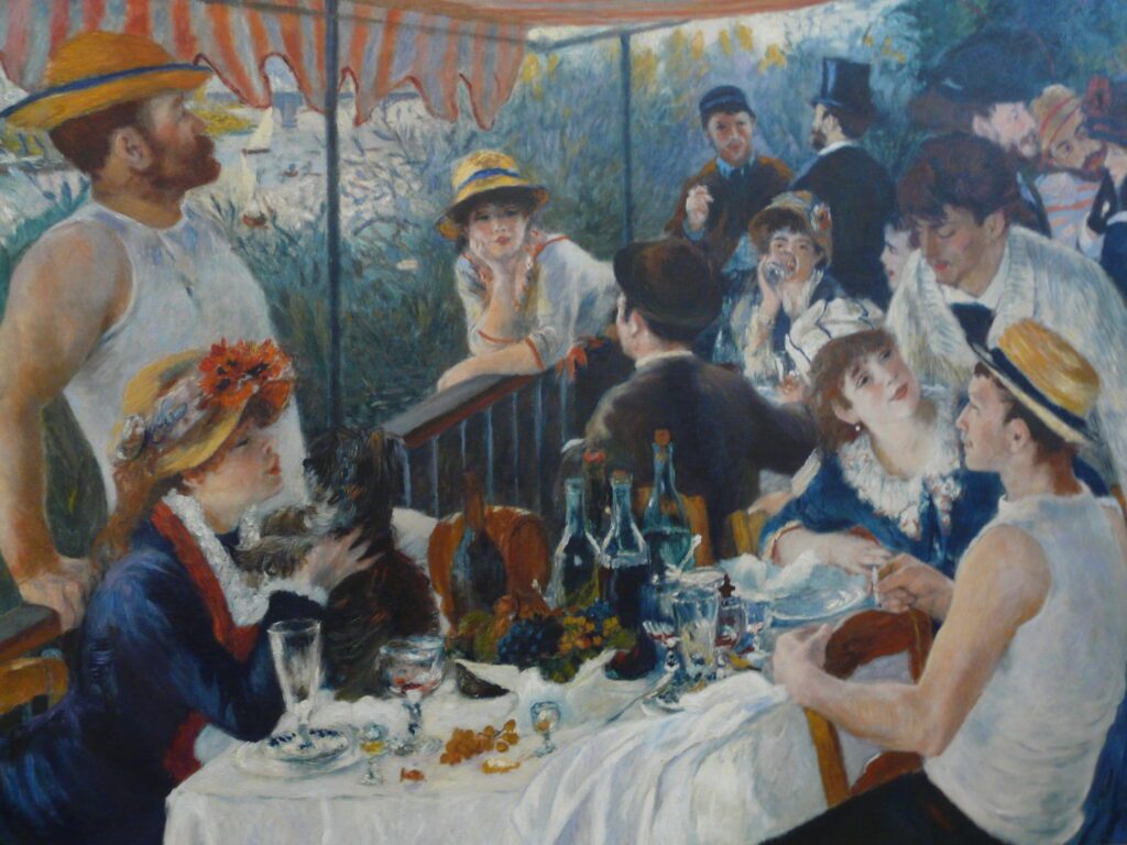 Ile des Impressionnistes à Chatou - Tableau Déjeuner des canotiers de A. Renoir
