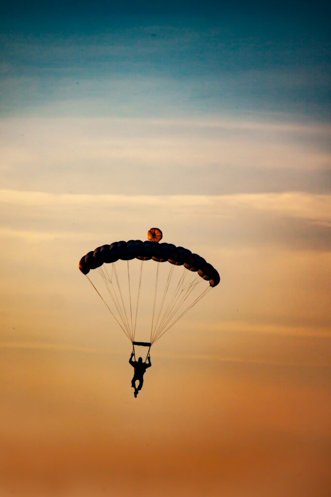 Saut en parachute parapente
