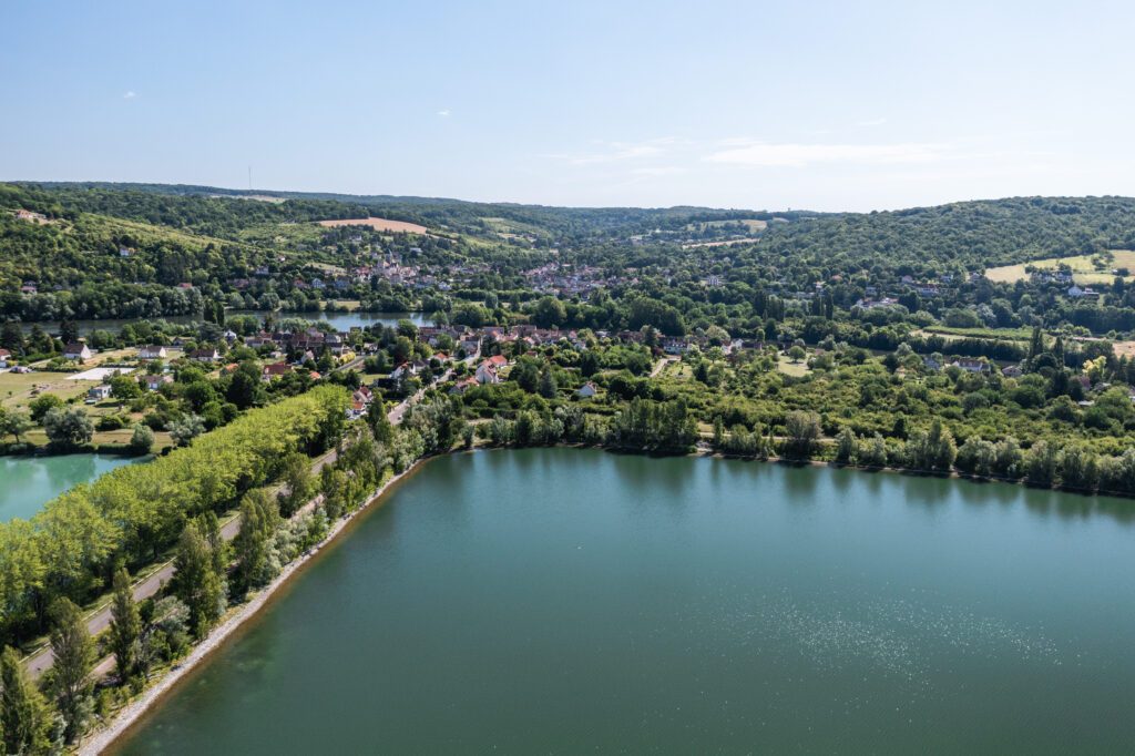 Moisson vue du ciel