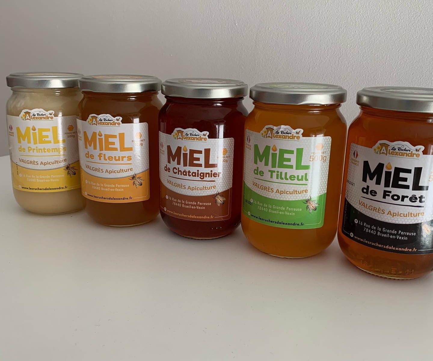 Notre gamme de miels.