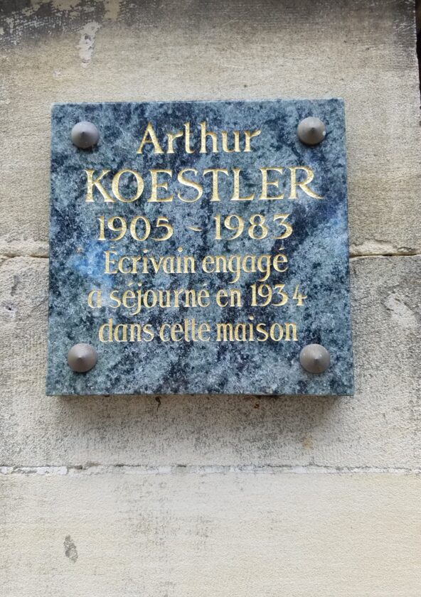 Plaque commémorative d'Arthur Koestler