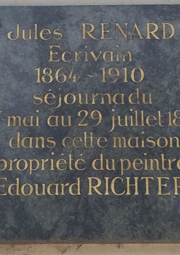 Plaque commémorative de Jules Renard