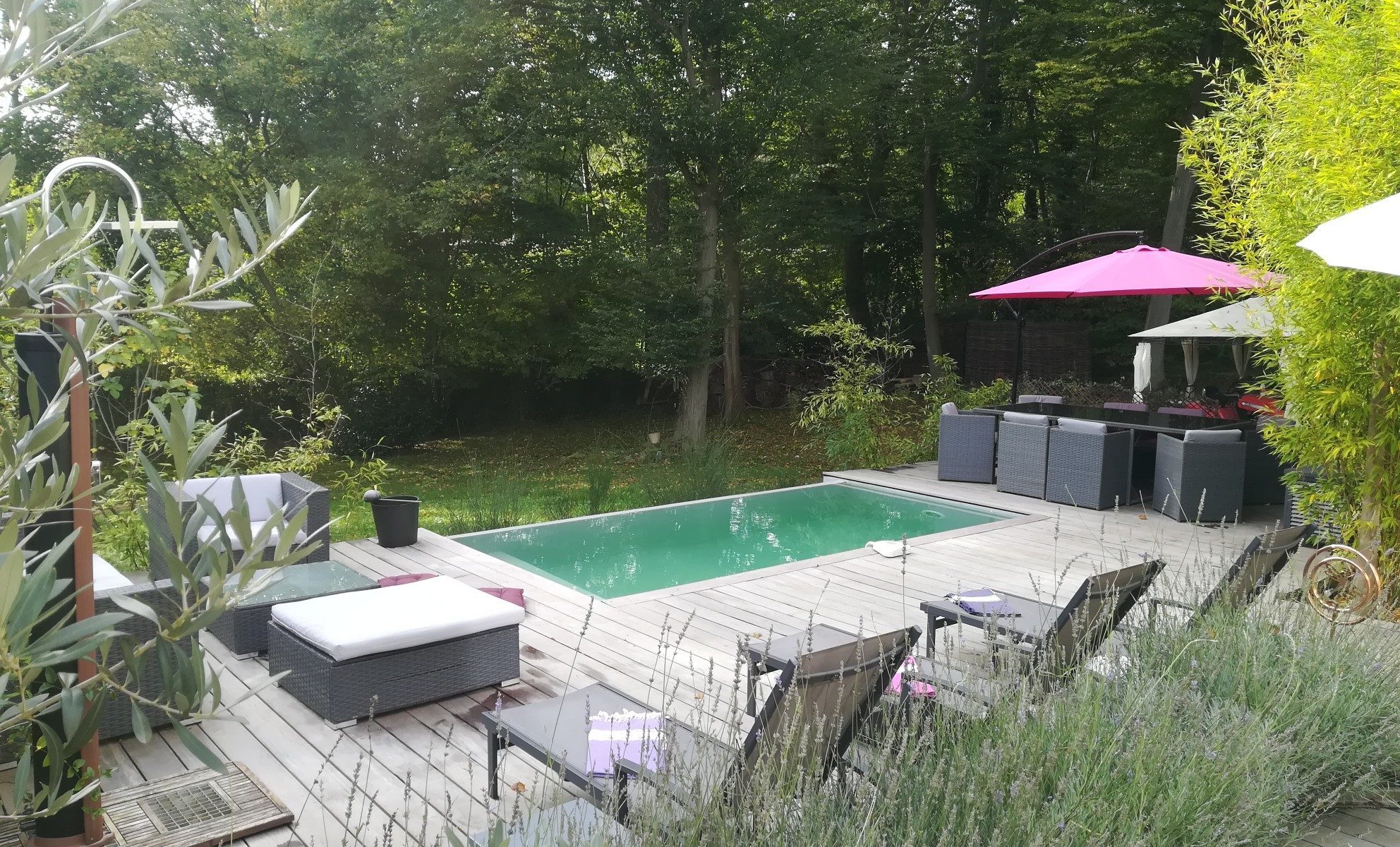 Piscine, B&B Loft Trotters, l'Etang-la-Ville