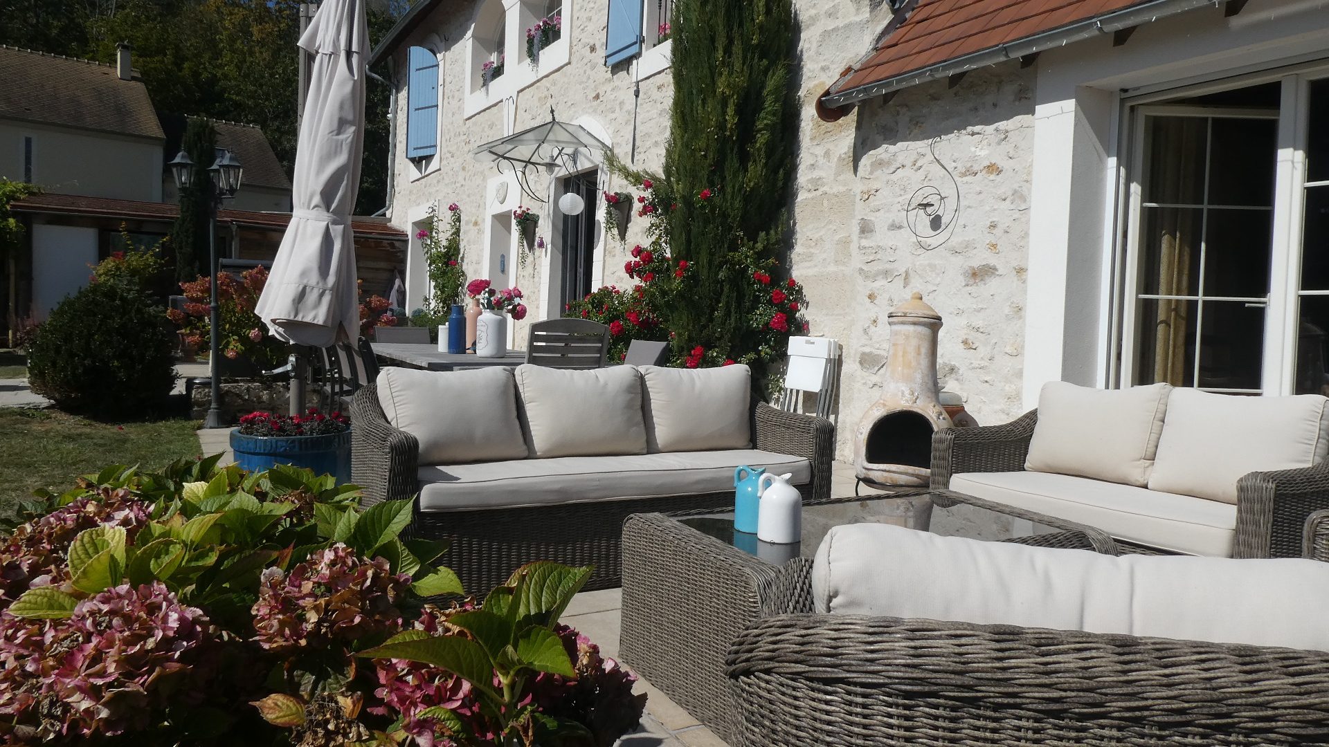 La terrasse de la Bergerie-en-Vexin