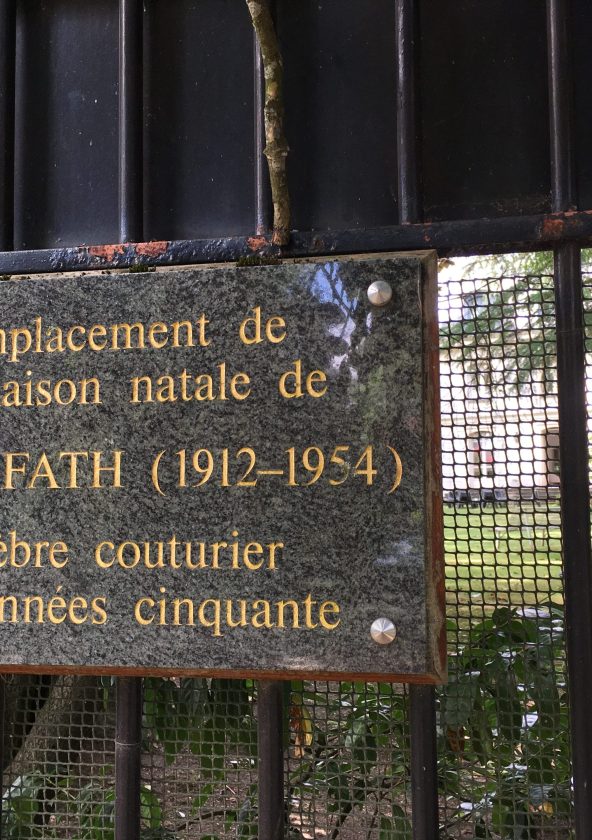 Plaque Jacques Fath