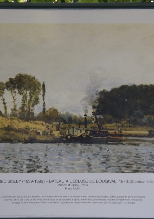 Bateau à l'écluse de Bougival