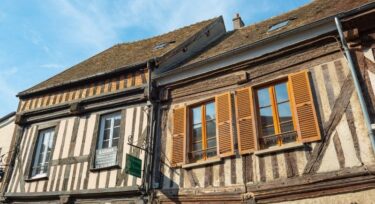 Montfort l'Amaury, maisons à colombages