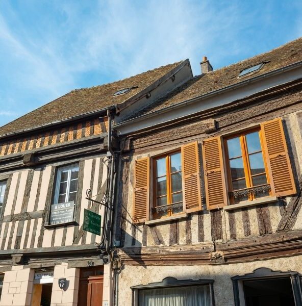 Montfort l'Amaury, maisons à colombages