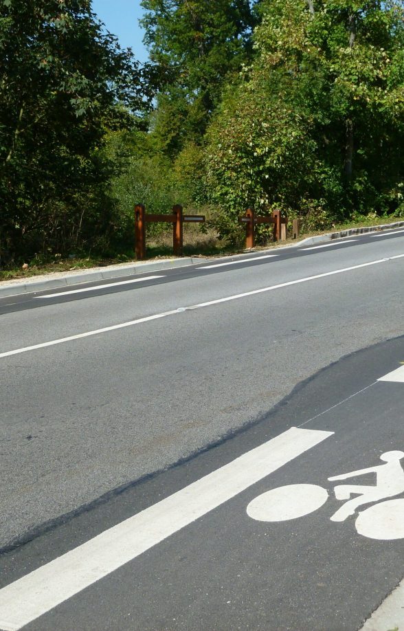 itinéraire de randonnée à vélo en forêt de Marly