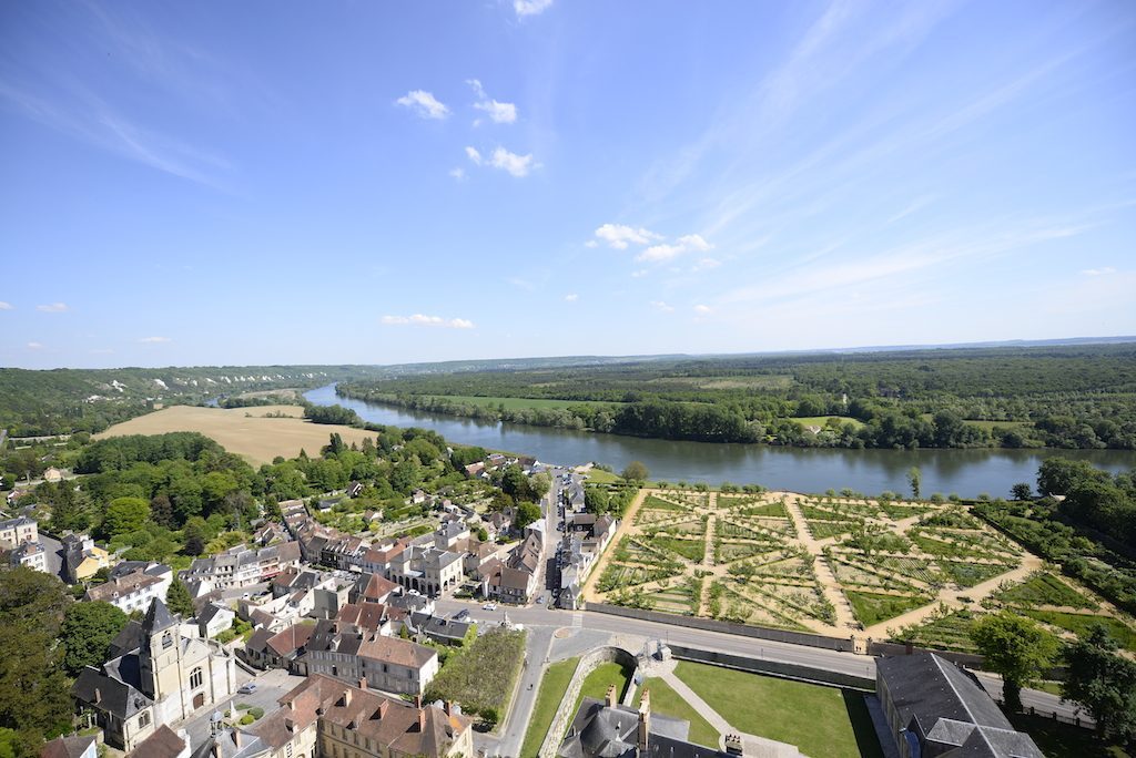 Panorama depuis le donjon de La-Roche-Guyon