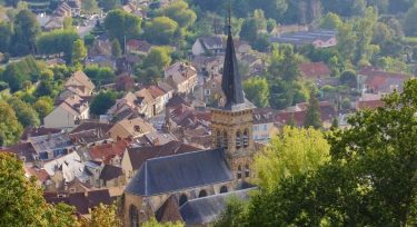 Village de chevreuse depuis le chateau de la madeleine