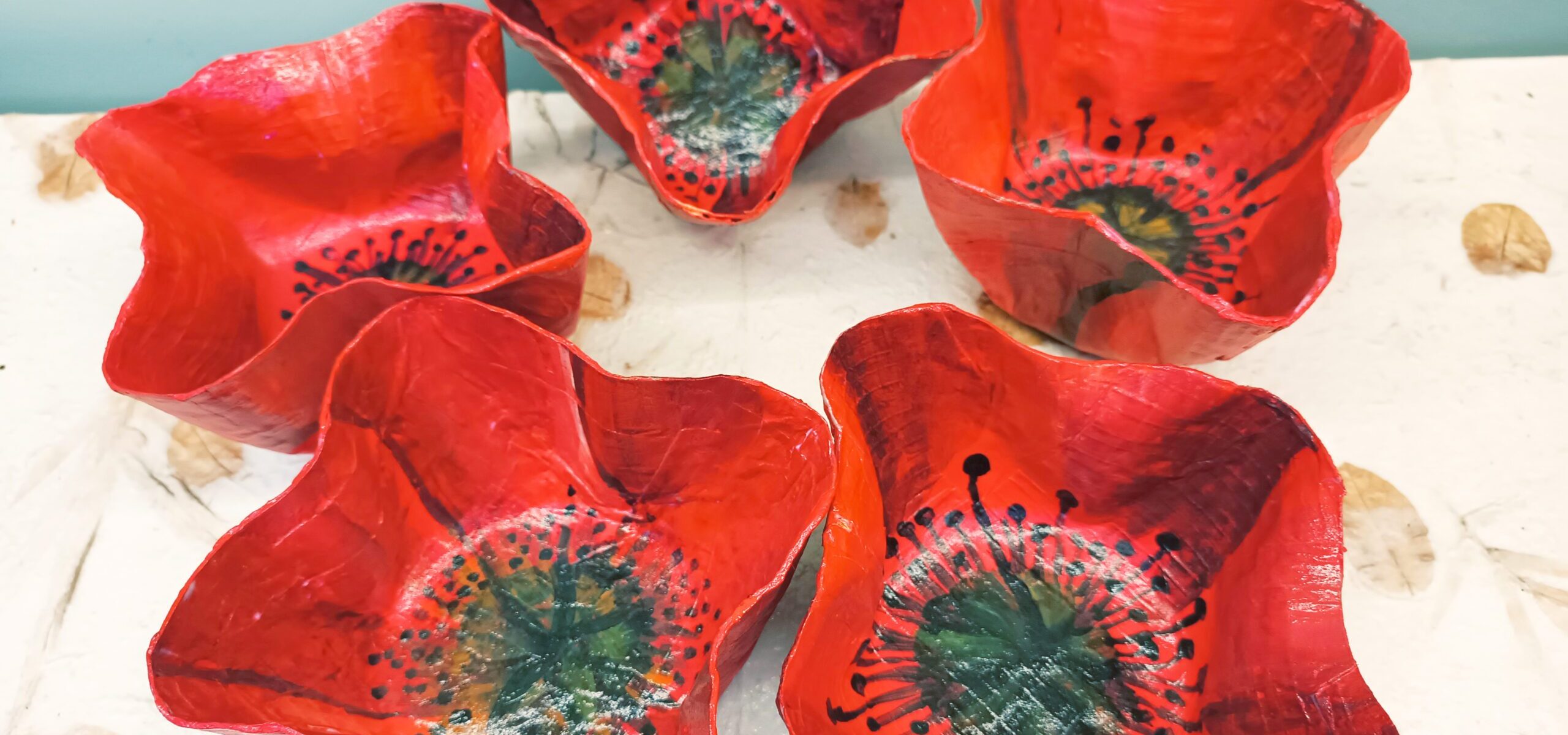 Vide poche coquelicot (en carton)