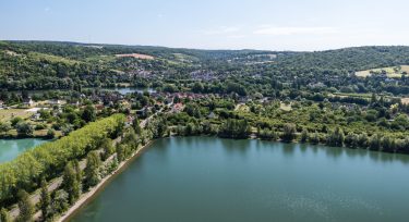 Moisson vue du ciel