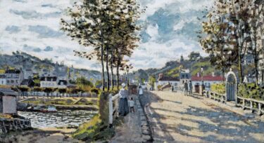 Le pont de Bougival par Monet