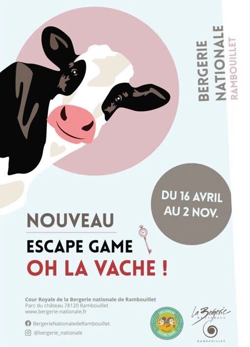 OH LA VACHE ! Lait'scape game de la Bergerie_Rambouillet