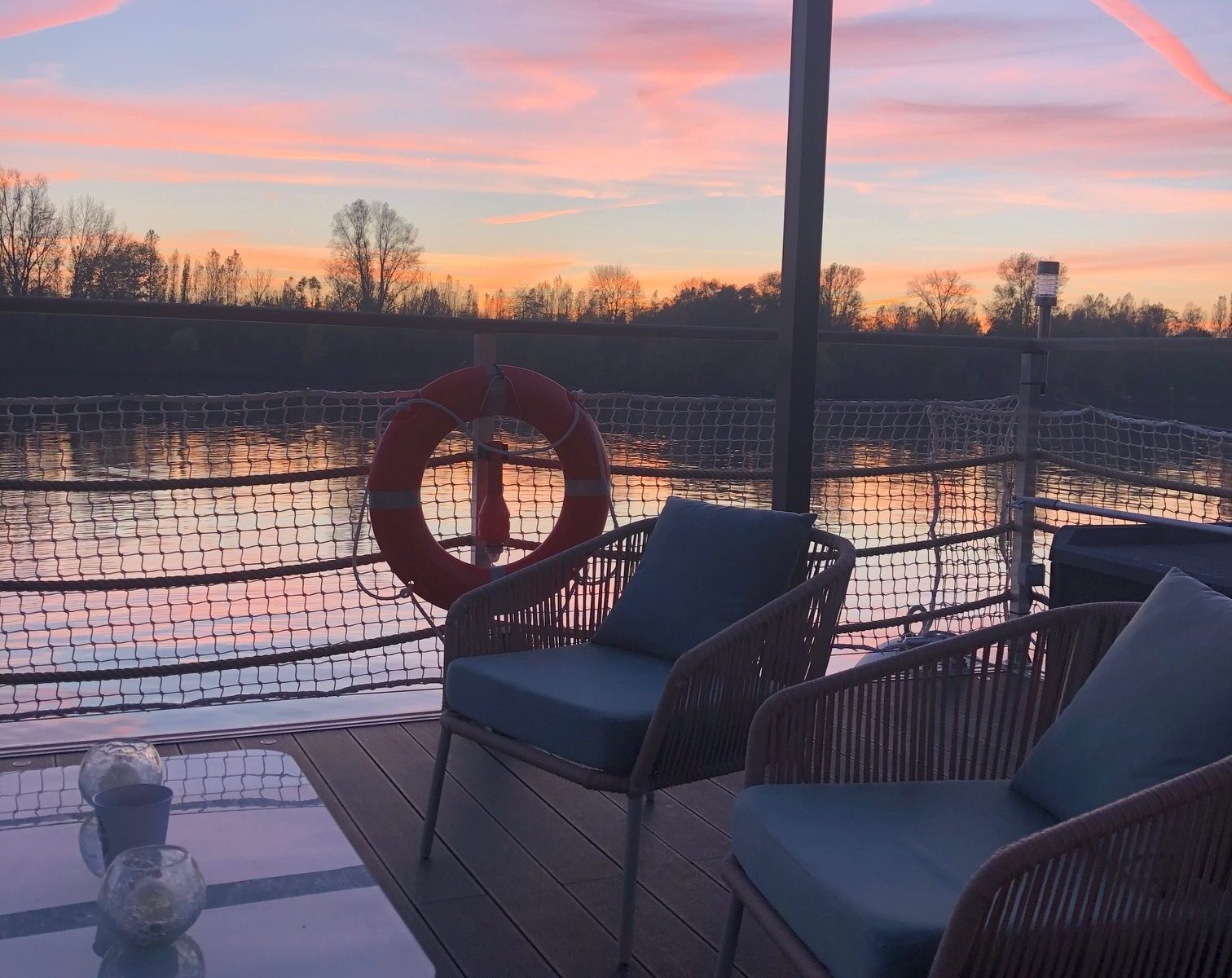 coucher de soleil Seine House