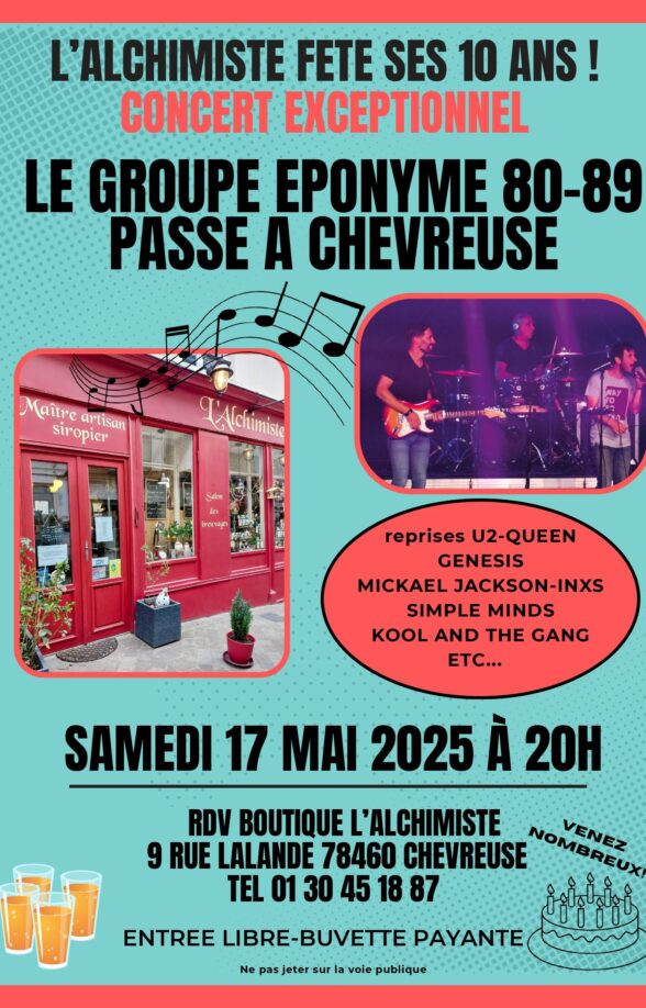 concert 10 ans l'Alchimiste à Chevreuse