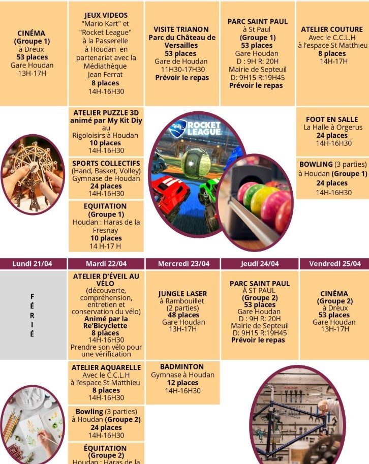 Vacances de Printemps 2025 - Secteur Jeunes CCPH_Maulette