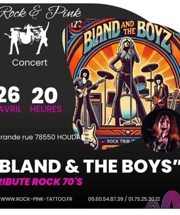 Concert "Bland & the boys" (tribute rock 70's)_Houdan