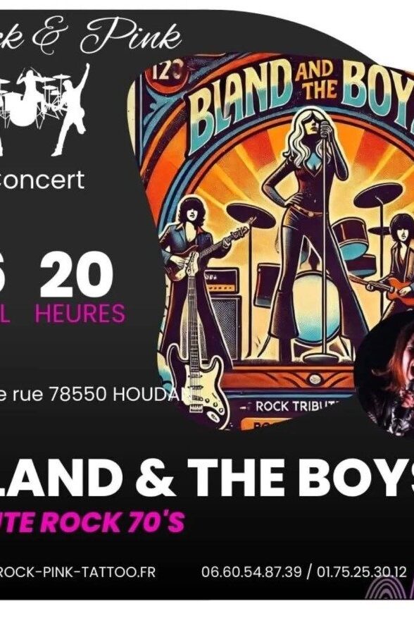 Concert "Bland & the boys" (tribute rock 70's)_Houdan