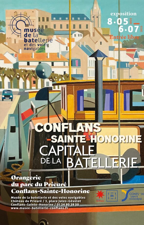 affiche « Conflans-Sainte-Honorine, Capitale de la Batellerie »