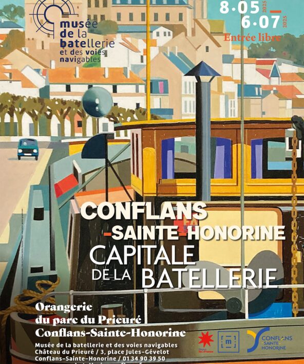 affiche « Conflans-Sainte-Honorine, Capitale de la Batellerie »