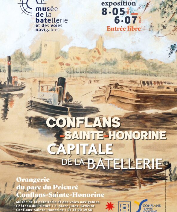 affiche « Conflans-Sainte-Honorine, Capitale de la Batellerie »