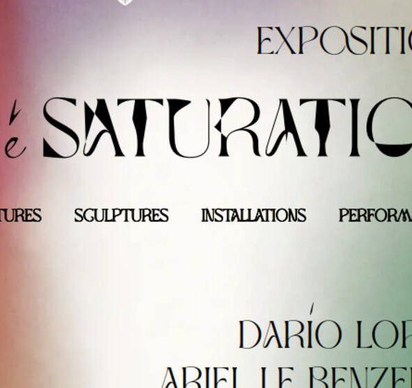 l'École des Beaux-arts : Exposition "Désaturation"_Versailles