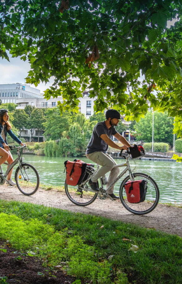 Randonnée à vélo entre Chatou et Sartrouville sur les itinéraires de La Seine à Vélo et de l’Avenue Paris-Londres_Chatou