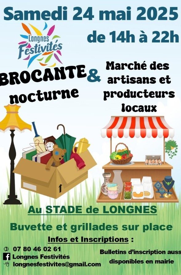 Brocante nocturne et marché des artisans et producteurs locaux_Longnes