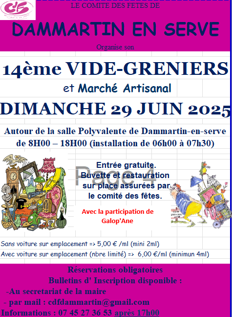 Vide-grenier et marché artisanal_Dammartin-en-Serve