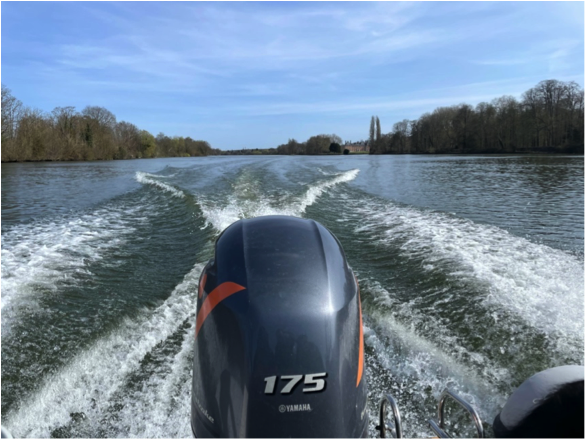 Balade en bateau sur la Seine_Montalet-le-Bois