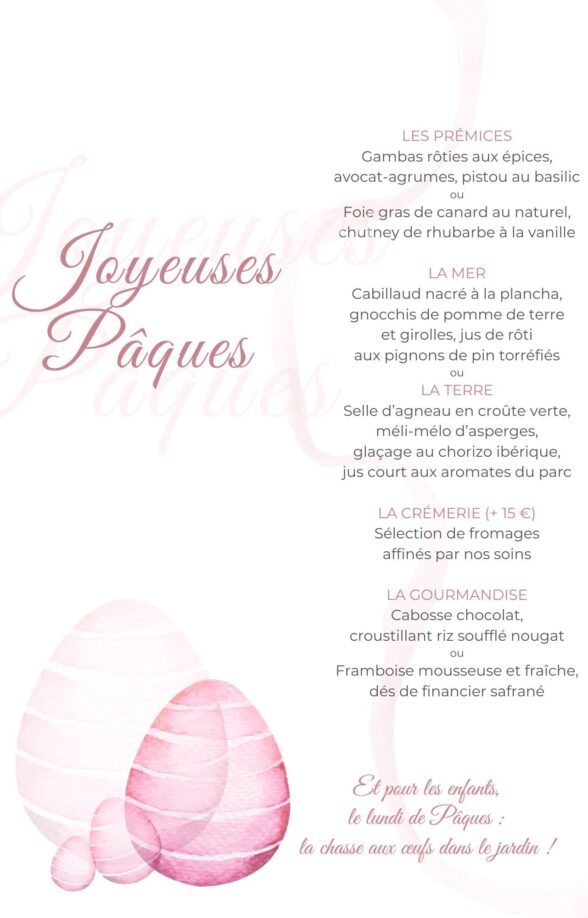 Menu de Pâques