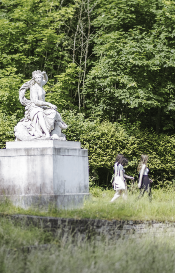 Vue des jardins, avec Amphitrite