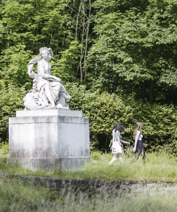 Vue des jardins, avec Amphitrite