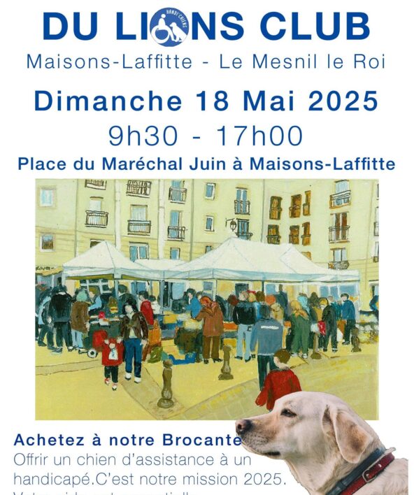 Brocante du Lions Club Maisons-Laffitte Mesnil-le-Roi 2025_Maisons-Laffitte