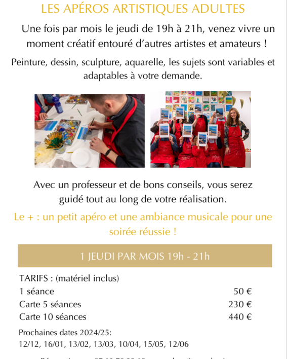 La Petite Académie - Les Apéros Artistiques pour Adultes_Versailles