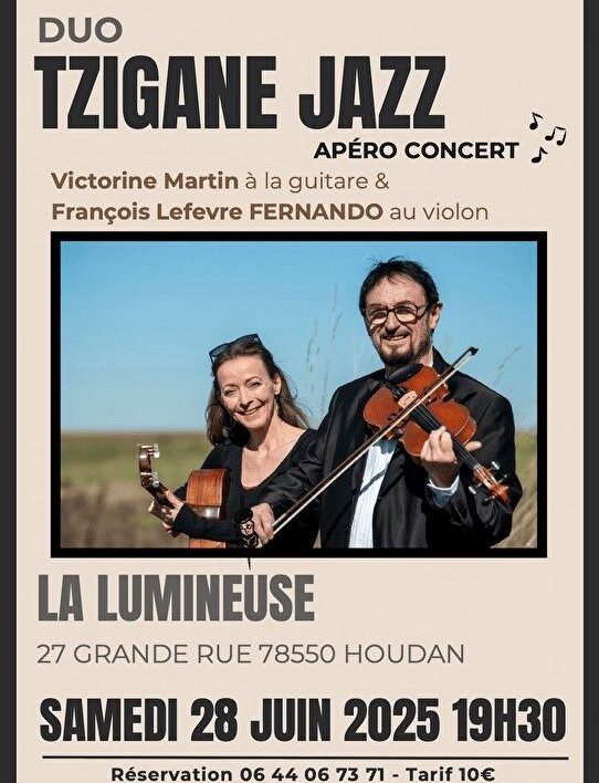 Apéro concert : Duo Tzigane Jazz_Houdan