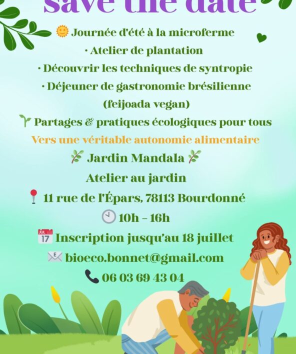 Save the date - Journée d'été à la microferme_Bourdonné
