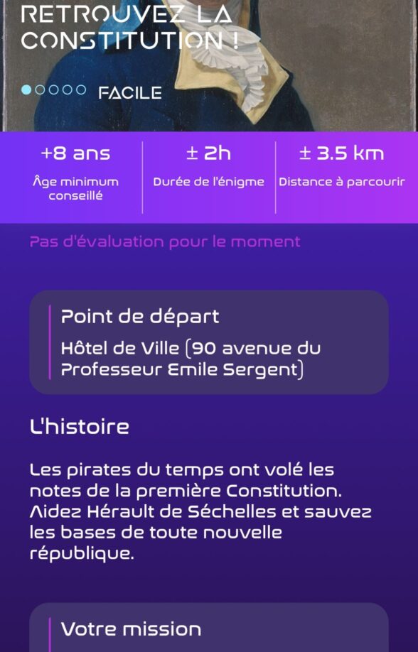 Parcours jeu géolocalisé EVA, les Tisseurs du Temps_Épône