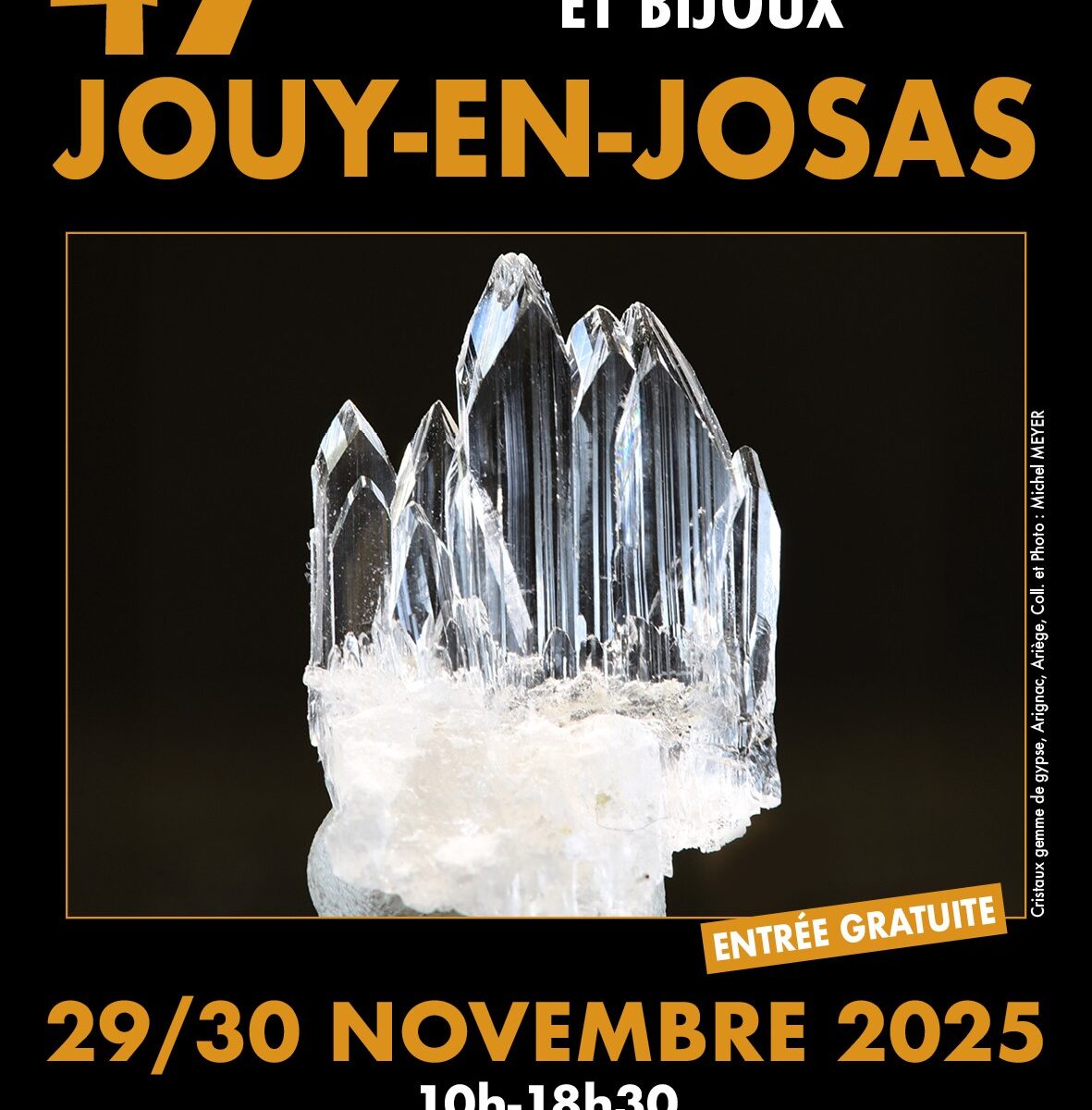 49ème Salon International des Minéraux, fossiles et bijoux_Jouy-en-Josas