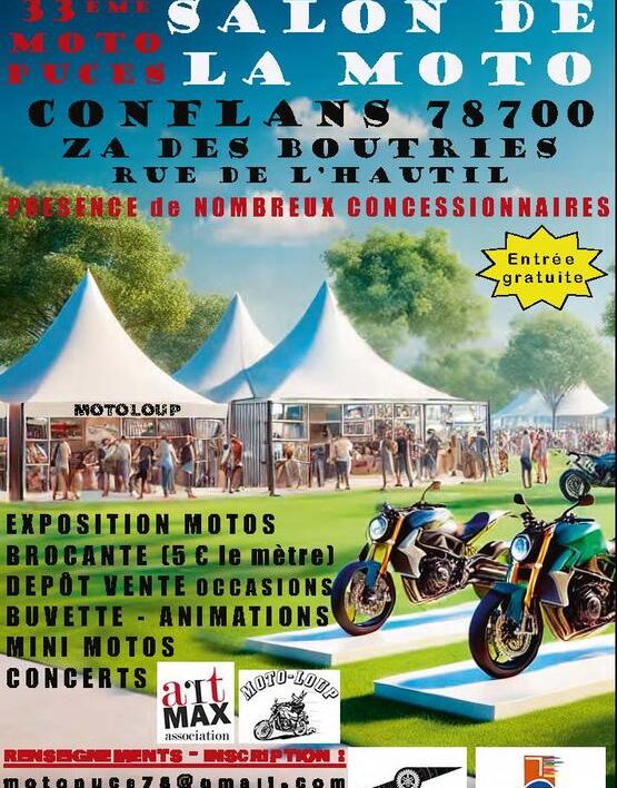 33ème motopuces et 1er salon de la moto_Conflans-Sainte-Honorine