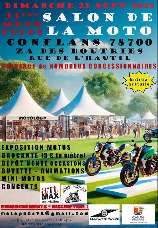 33ème motopuces et 1er salon de la moto_Conflans-Sainte-Honorine