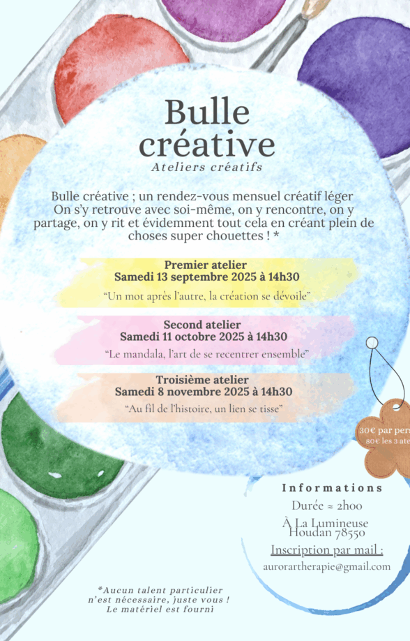 Bulle créative - Ateliers créatifs_Houdan