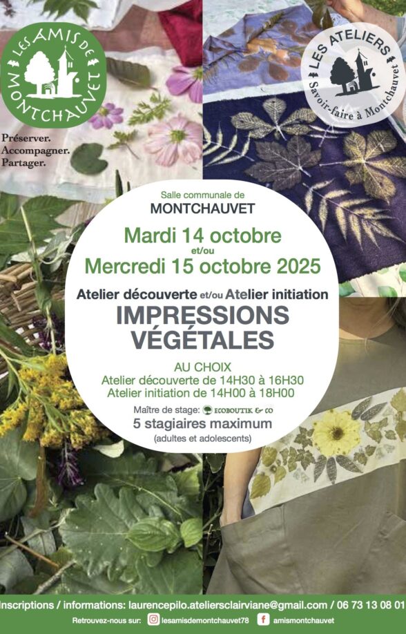 Atelier découverte/initiation impression végétales_Montchauvet