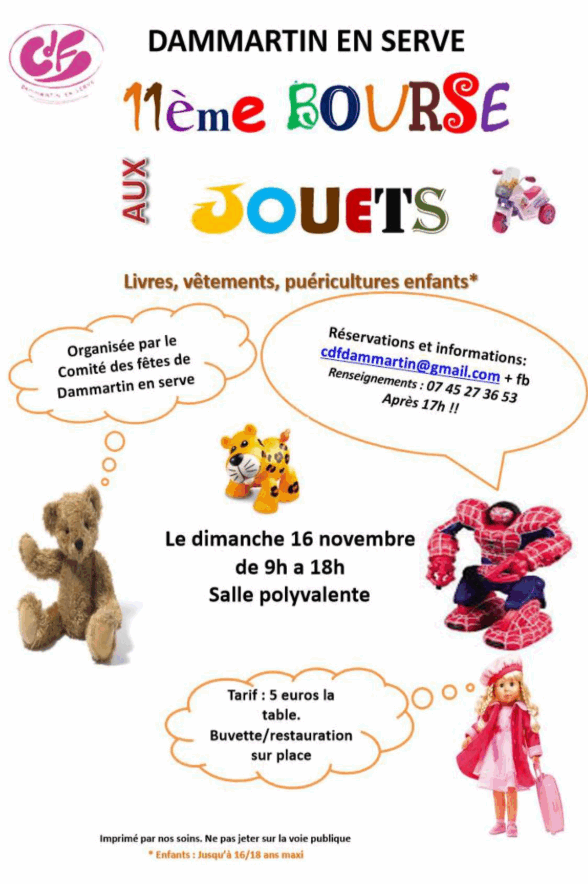 11ème Bourse aux jouets à Dammartin-en-Serve_Dammartin-en-Serve