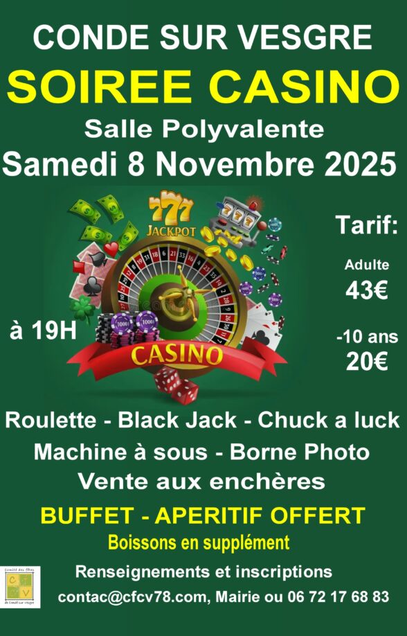 Soirée Casino à Condé-sur-Vesgre_Condé-sur-Vesgre